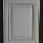 Antique White cabinet sample from the Cutting Edge Restoration cabinet selection