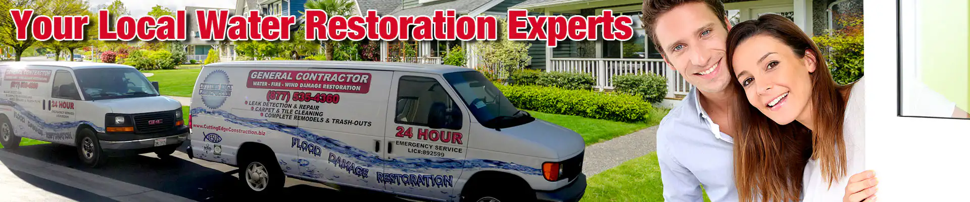 water damage removal and restoration services for Wildomar, California